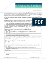 US FDA Cosmetic Product Ingredient Statements Filing CPIS Form - Qpro Regulatory Services