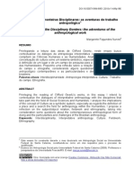 Diálogos Nas Fronteiras Disciplinares: As Aventuras Do Trabalho Antropológico