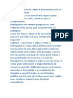 O Conhecimento Do Relevo É Demandado Não Só Pela Necessidade