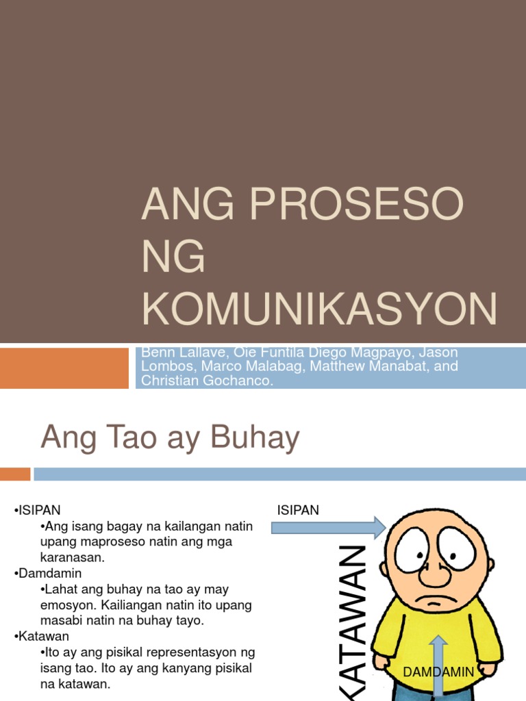Ang Proseso NG Komunikasyon | PDF