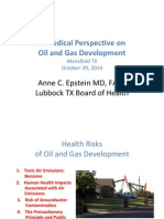 Health Risks of Oil and Gas - Development