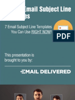 Email Subject Line Templates To Get Your Emails Opened