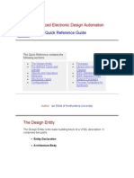 Advanced Electronic Design Automation: VHDL Quick Reference Guide