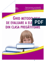 Ghid de Completare Si Valorificare a Raportului de Evaluare Clasa Pregatitoare