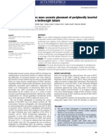 Echocardiography Allows More Accurate Placement of Peripherally Inserted Central Catheters in Low Birthweight Infants