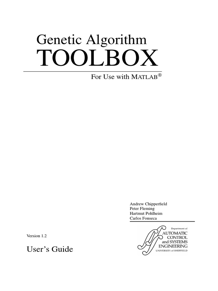 Genetic Algorithm Toolbox for MATLAB | PDF | Computers