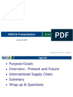 WBSCM Presentation Work Plans