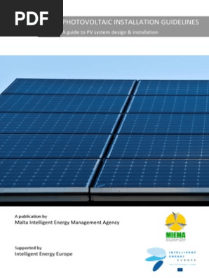 Pv Installation Guidelines Photovoltaics Photovoltaic System