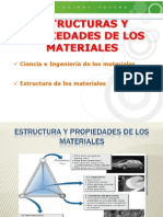 Estructuras y propiedades de los materiales