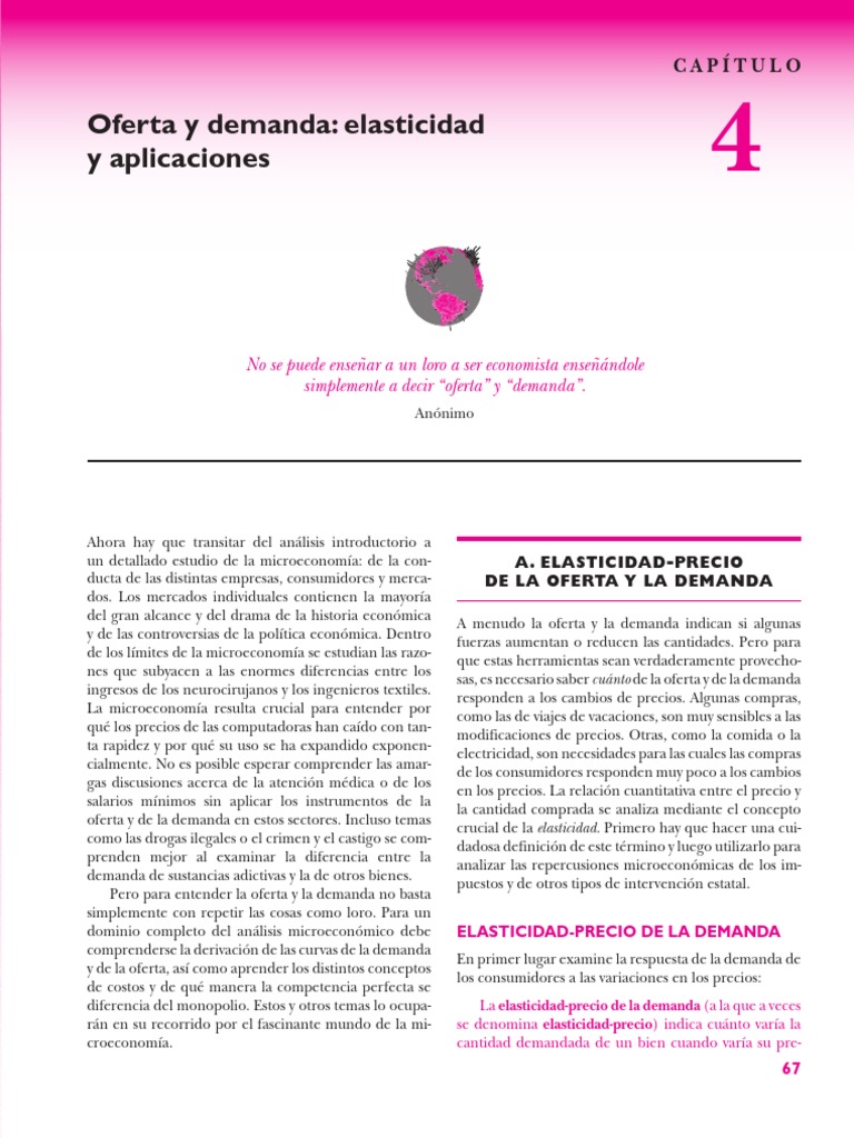 Elasticidad y Aplicaciones de Oferta y Demanda | PDF | Elasticidad ...