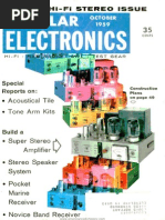 Popular Electronics Magazine October 1959