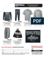 Wolves Basketball Apparel Order Form