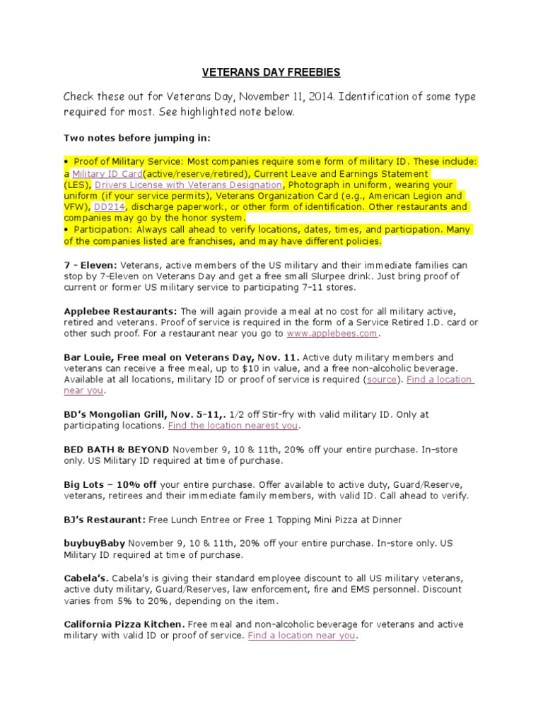 veteran-s-day-discounts-and-free-offers-pdf-veteran-military-veterans-affairs
