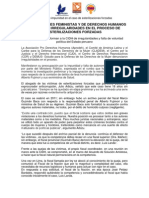 Nota de Prensa sobre Esterilizaciones Forzadas 03/11