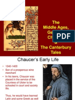 Mwchaucer and The Canterbury Tales Background Notes Powerpoint