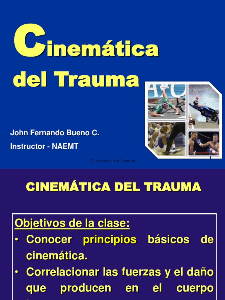 Definición de Cinemática del Trauma | PDF | Lesión | Cinemática