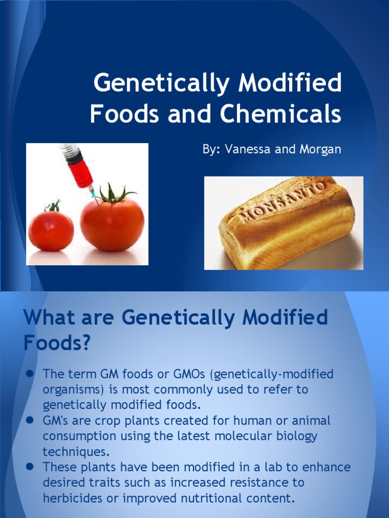 modified foods presentation Pesticide Engineering
