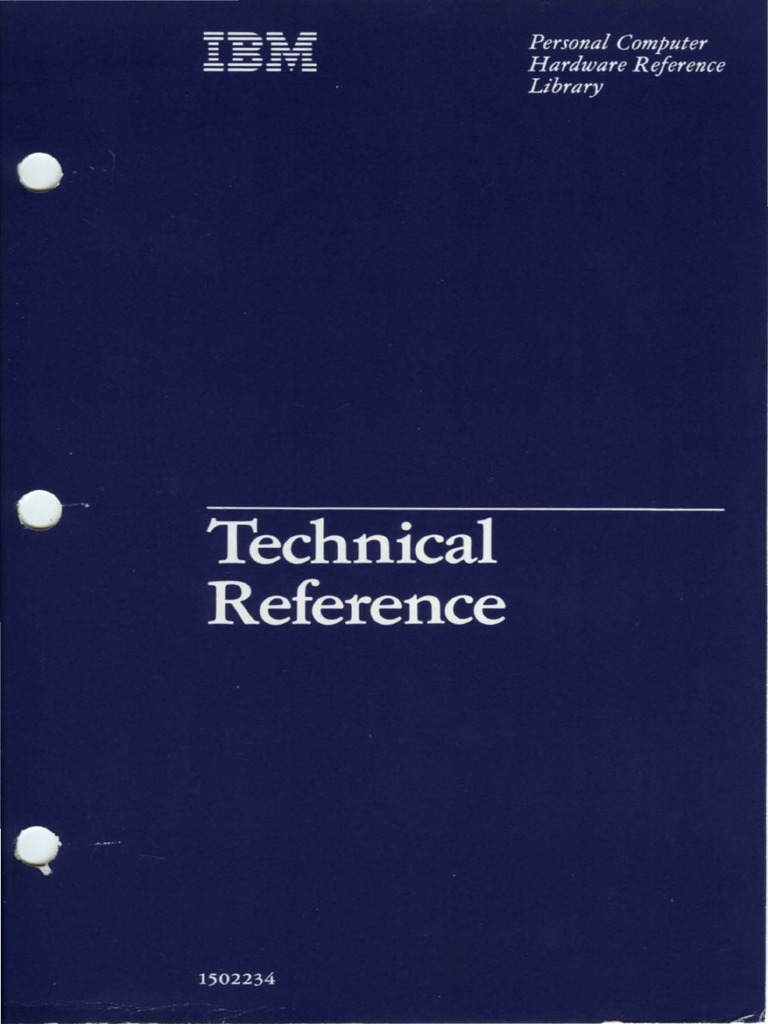 PC Technical Reference Apr83 | PDF | Power Supply | Bios