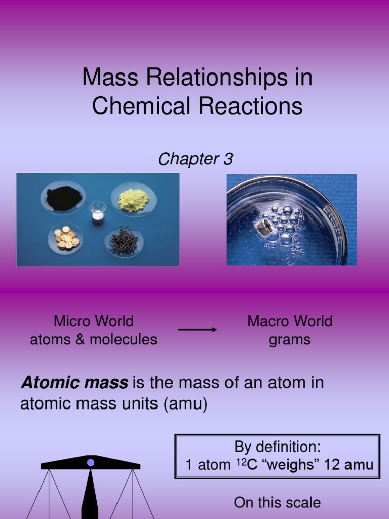 Molar Mass and Atomic Mass in Chemistry | PDF | Mole (Unit) | Molecules