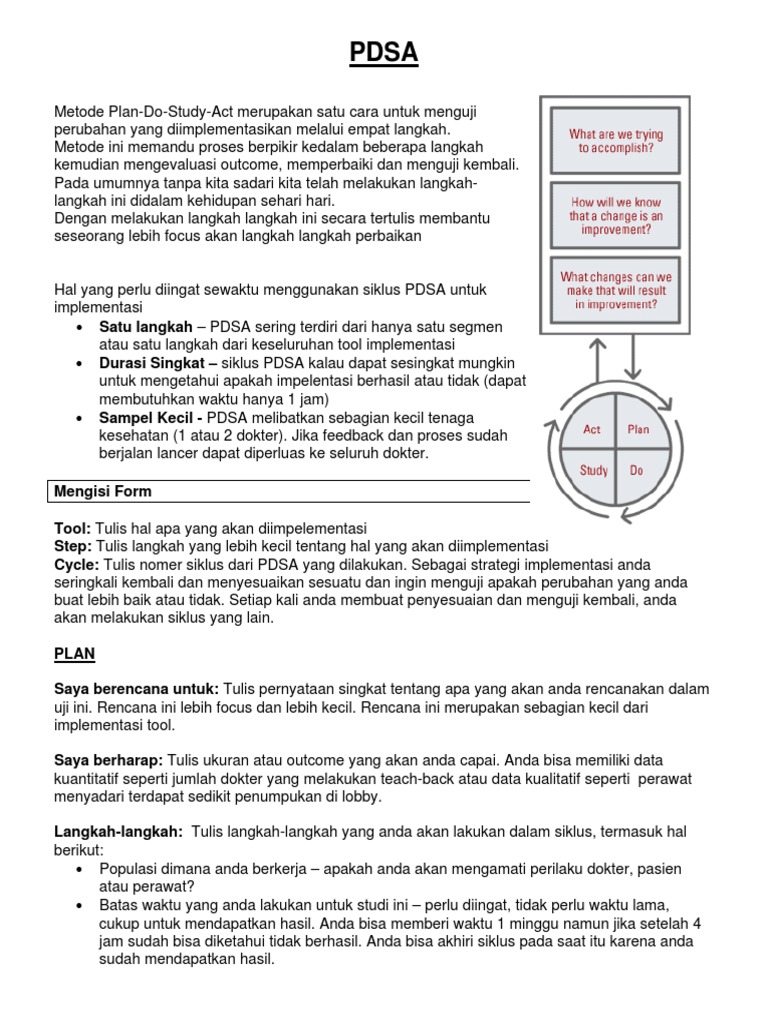 PDSA Work Sheet PMKP