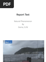 Report Text Natural Phenomenon