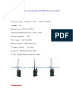 Waterproof Discount Two Way Radio BFDX BF-760 Two Way Radios