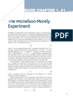 More Chapter 1 1-The Michelson-Morely Experiment