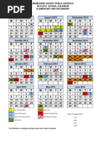 Dade School Calendar 2014 to 2015