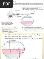 Vernier Calipers & Micrometer Screw Gauge Notes | PDF | Metrology