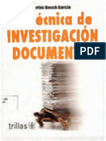 Bosch La Tecnica de Investigacion Documental