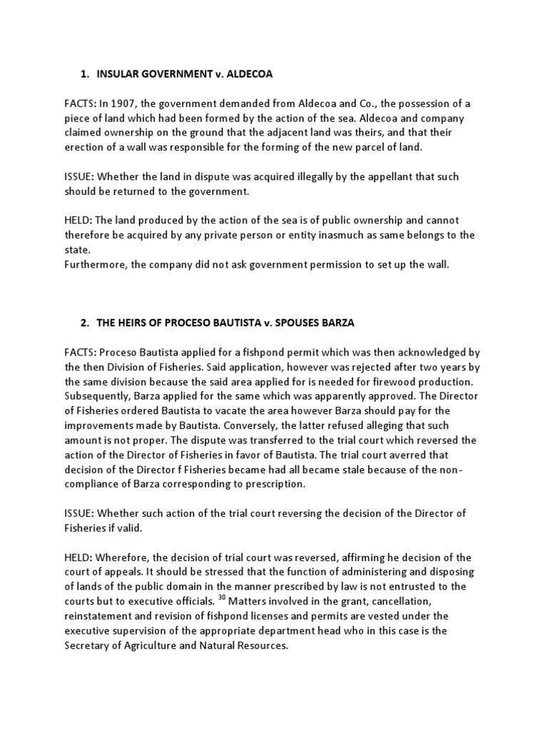 Property Cases Eminent Domain Property