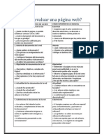 Como Evaluar Una Pagina Web