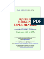 Claude Bernard Principes de Medecine Expérimentale