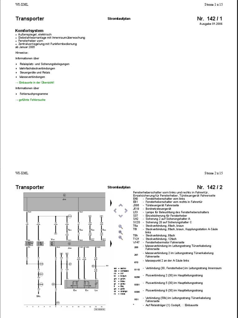 Vw T5 Schaltplan