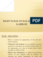 Bail On Bailable Offences
