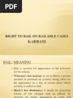 Bail On Bailable Offences