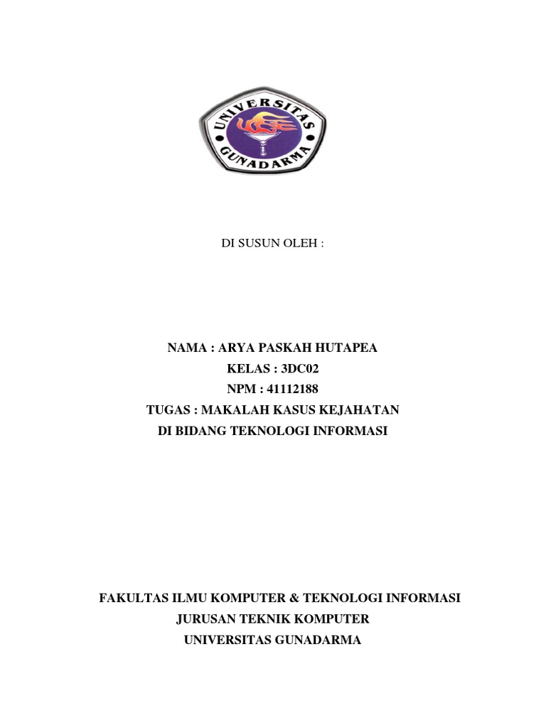Makalah Kasus Cybercrime