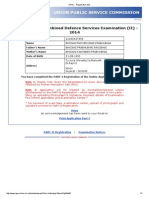 UPSC - Registration Slip