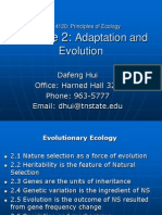 Adaptation and Evolution