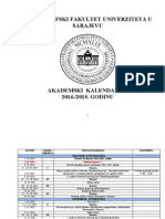 Akademski Kalendar 2014-2015 PDF