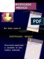 Certificado Médico - Dr. Héctor Lozano Briceño