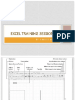 Excel Training Session: By: Abhijit Kumar