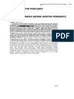 Psa No 16 Komunikasi Antara Auditor Pendahulu DGN Auditor Pengganti Sa Seksi 315