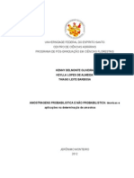 Amostragens Probabilística e Não Probabilísticas - Técnicas e Aplicações Na Determinação de Amostras.2012.1