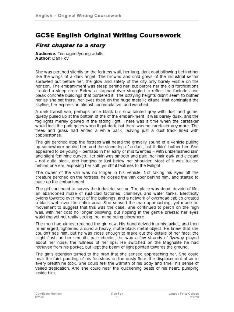 Barnardos gcse english coursework image