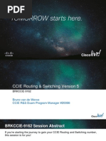 Ccie Routing & Switching Version 5 (Brkccie-9162)