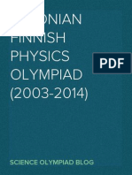 Estonian Finnish Physics Olympiad (2003-2014)