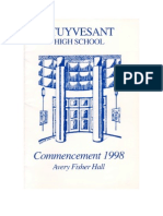 Stuyvesant High School Commencement 1998