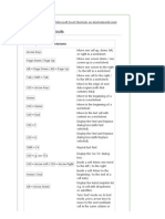 Excel Shortcut Keys