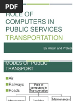 Role of Computers in Transport